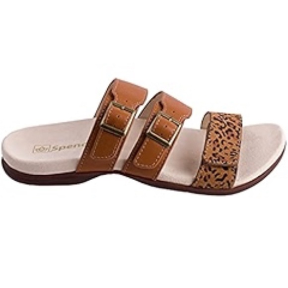 Spenco Footwear Shoes - Spenco Footwear Orchid Sandal Saddle Cheetah Sandal Size